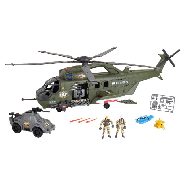 CHAP MEI karinis rinkinys Soldier Force Mega Helicopter Playset, 545068/545114
