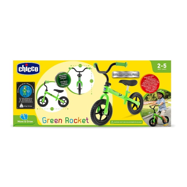 CHICCO Balansinis dviratis GREEN ROCKET, 00001716050000