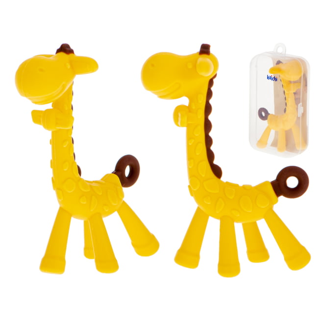 Silikoninis kramtukas geltona žirafa
