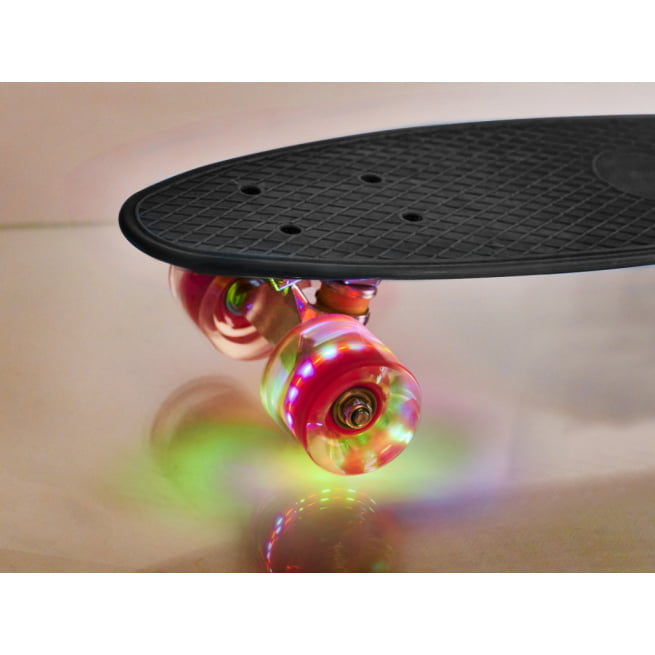 "Fiskeboard" riedlentė su LED ratais, juoda