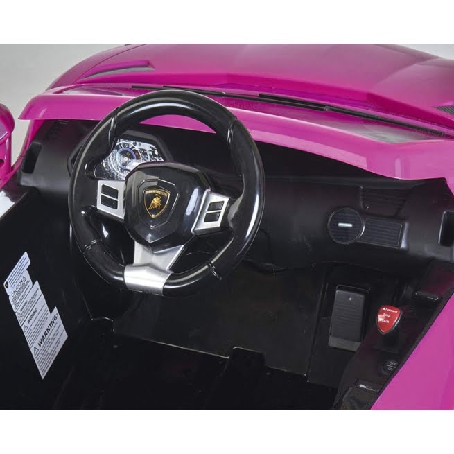 FEBER Elektrinis automobilis Lamborghini Aventador 6V, rožinis